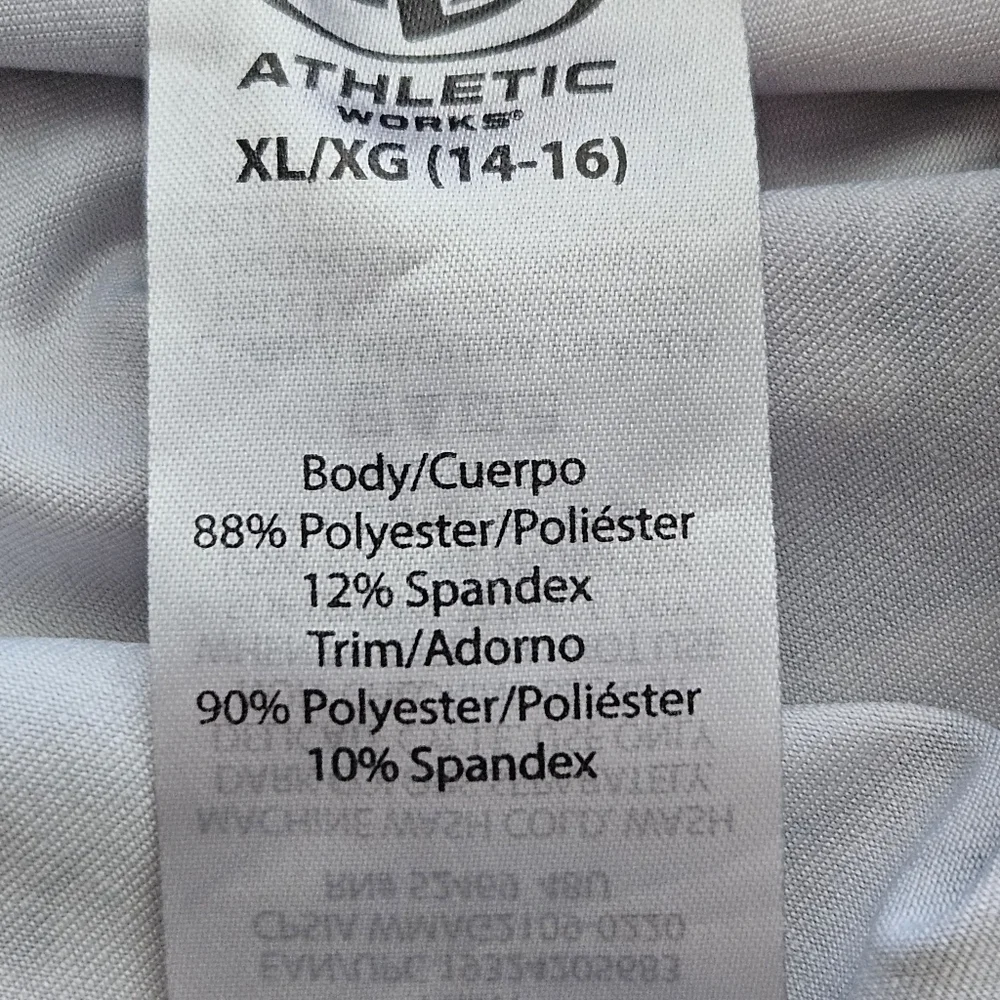 Athletic Works Girls Black White‎ Romper Size 14/16 Pickeball Tennis